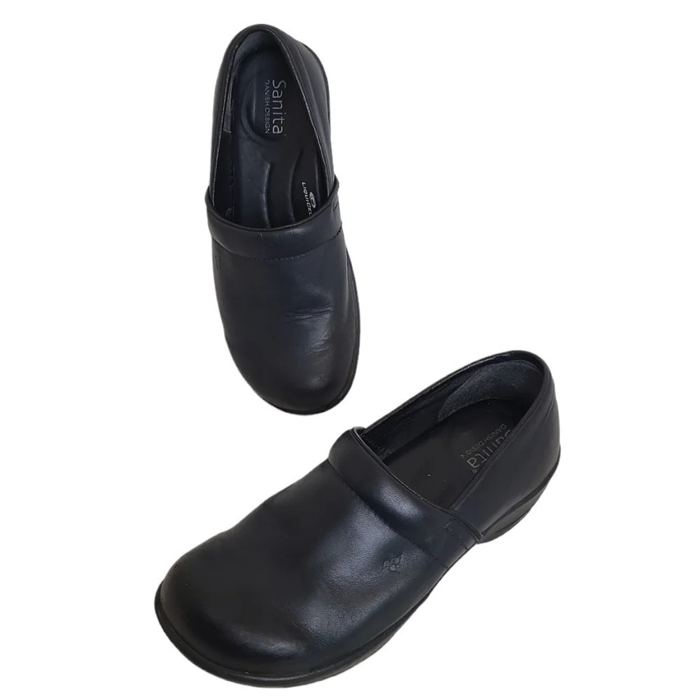 Sanita Danish liquidcell Black Clogs